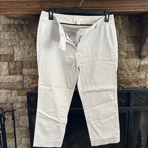 Tan Cropped Pants - Loft